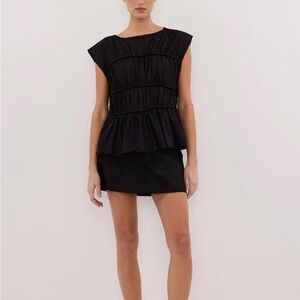 DISSH Black Mini Skort